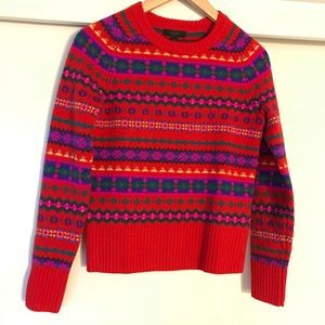 J. Crew fair isle wool sweater